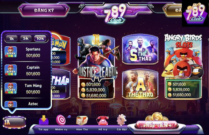 Giao Diện Người Dùng Tại 789club